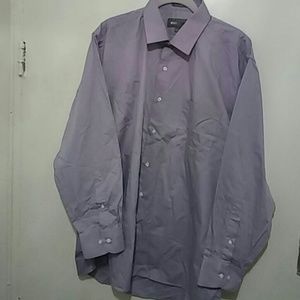 Purple Men's Dress Shirt, Large, 16-16 1/2 32-33
